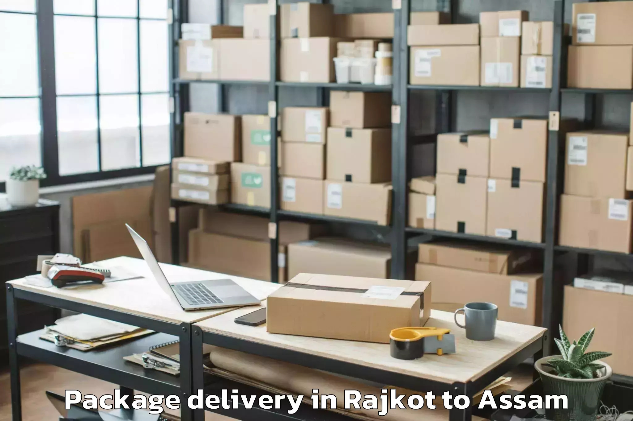 Hassle-Free Rajkot to Tingkhong Package Delivery